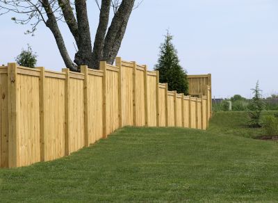 Wood Picket Fence Installation